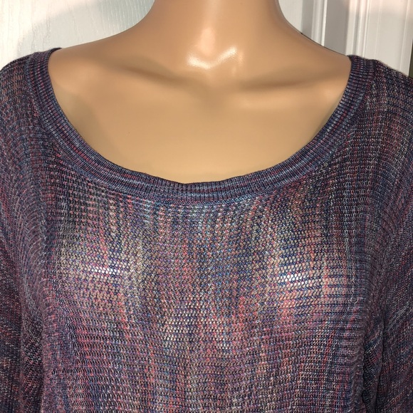 DKNY Blue Print Sweater XL - Picture 2 of 6
